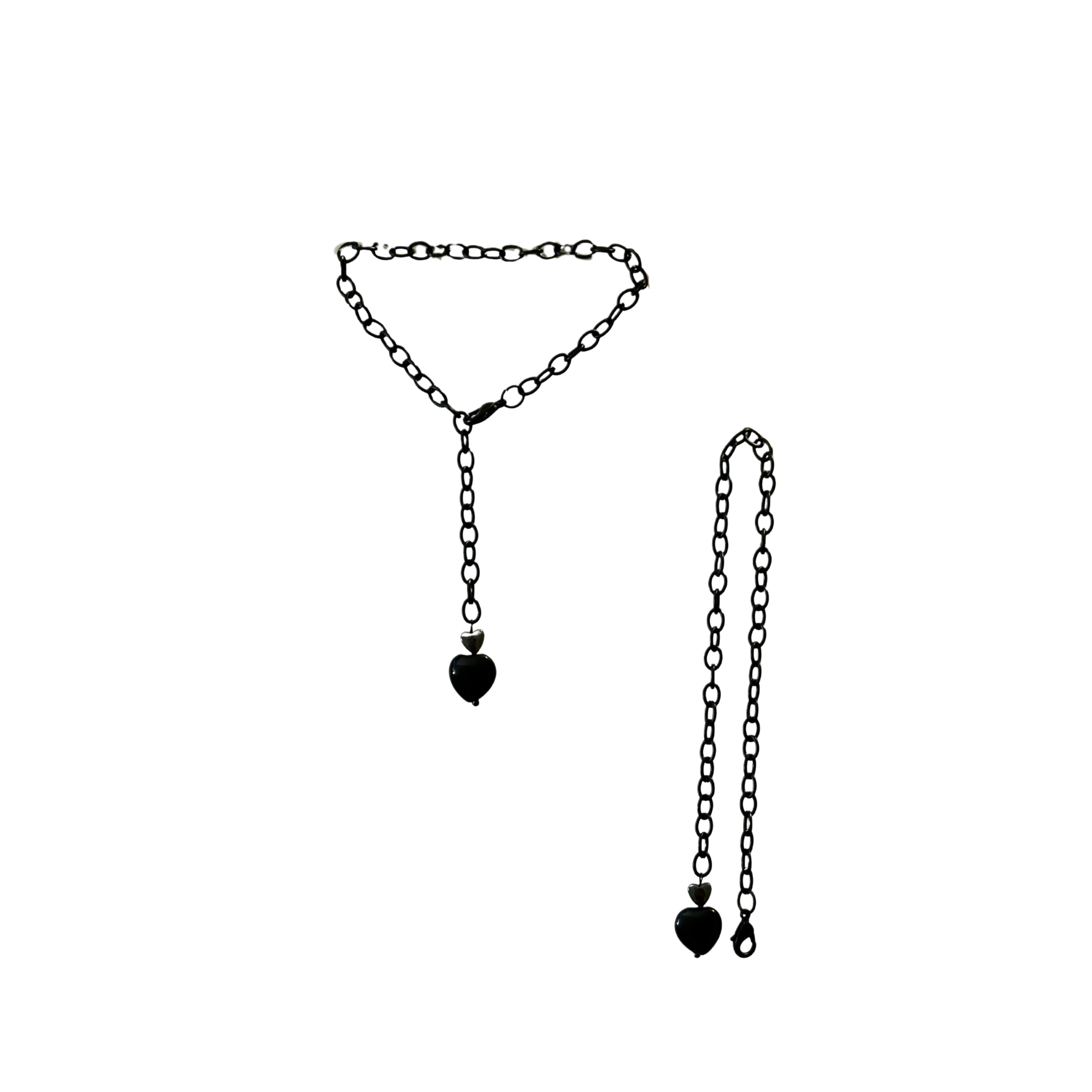 Black Heart Anklet
