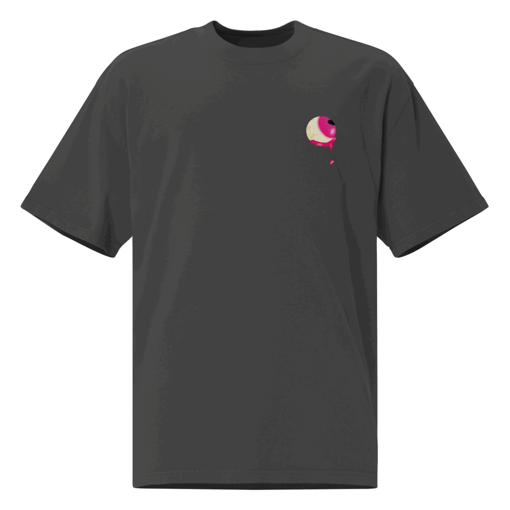 Cherry Eyes Oversized Faded T-shirt
