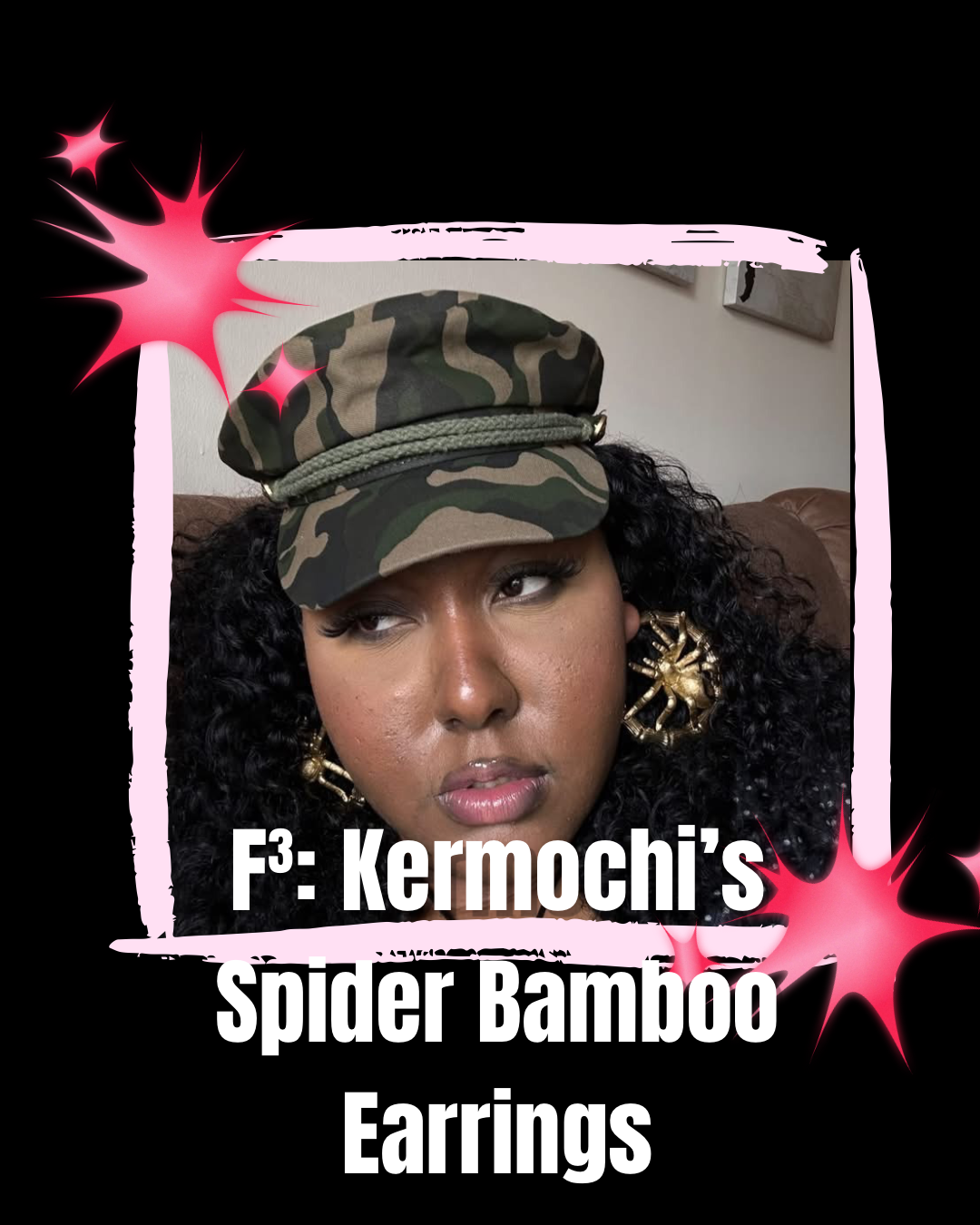 F³: Kermochi’s Spider Bamboo Earrings